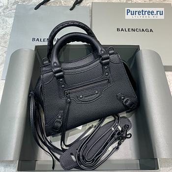 BALENCIAGA | Neo Classic Mini Handbag All Black - 22 x 9 x 14.5cm