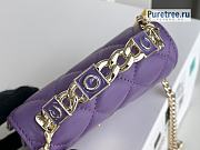 CHANEL | Clutch With Chain Purple Lambskin AP2758 - 13 x 9.5 x 6cm - 4