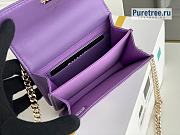 CHANEL | Clutch With Chain Purple Lambskin AP2758 - 13 x 9.5 x 6cm - 3