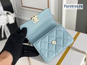 CHANEL | Clutch With Chain Blue Lambskin AP2758 - 13 x 9.5 x 6cm - 2