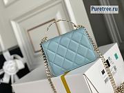 CHANEL | Clutch With Chain Blue Lambskin AP2758 - 13 x 9.5 x 6cm - 4