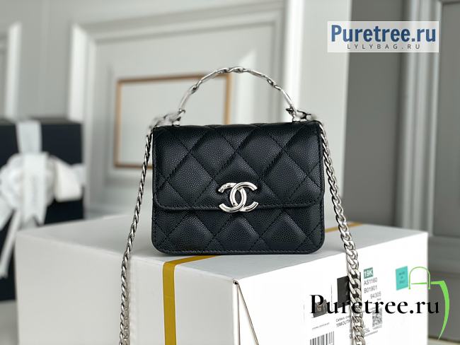 CHANEL | Clutch With Chain Black Grained Calfskin AP2758 - 13 x 9.5 x 6cm - 1