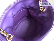 CHANEL | Bucket Bag Purple Lambskin AS3117 - 23 x 23 x 16cm - 4