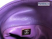 CHANEL | Bucket Bag Purple Lambskin AS3117 - 23 x 23 x 16cm - 3