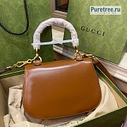 GUCCI | Bamboo 1947 Small Top Handle Bag ‎Brown Leather 675797 - 21 x 15 x 7cm - 5