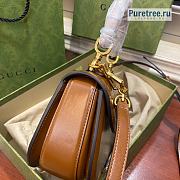 GUCCI | Bamboo 1947 Small Top Handle Bag ‎Brown Leather 675797 - 21 x 15 x 7cm - 4