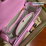 GUCCI | Bamboo 1947 Small Top Handle Bag ‎Pink Leather 675797 - 21 x 15 x 7cm - 2