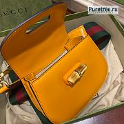 GUCCI | Bamboo 1947 Mini Top Handle Bag Yellow Leather 686864 - 17 x 12 x 7.5cm - 2