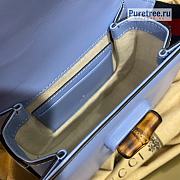 GUCCI | Bamboo 1947 Mini Top Handle Bag Blue Leather 686864 - 17 x 12 x 7.5cm - 6