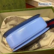 GUCCI | Bamboo 1947 Mini Top Handle Bag Blue Leather 686864 - 17 x 12 x 7.5cm - 5
