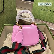 GUCCI | Bamboo 1947 Mini Top Handle Bag Pink Leather 686864 - 17 x 12 x 7.5cm - 6