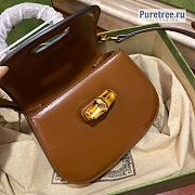GUCCI | Bamboo 1947 Mini Top Handle Bag Brown Leather 686864 - 17 x 12 x 7.5cm - 6