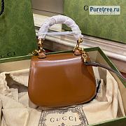 GUCCI | Bamboo 1947 Mini Top Handle Bag Brown Leather 686864 - 17 x 12 x 7.5cm - 2