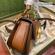 GUCCI | Bamboo 1947 Mini Top Handle Bag Brown Leather 686864 - 17 x 12 x 7.5cm - 3