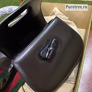 GUCCI | Bamboo 1947 Mini Top Handle Bag Black Leather 686864 - 17 x 12 x 7.5cm - 5