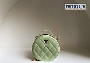 CHANEL | Small Vanity With Chain Light Green Grained Calfskin AP2502 - 12 x 11.5 x 5.5cm - 1