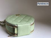 CHANEL | Small Vanity With Chain Light Green Grained Calfskin AP2502 - 12 x 11.5 x 5.5cm - 3