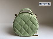 CHANEL | Small Vanity With Chain Light Green Grained Calfskin AP2502 - 12 x 11.5 x 5.5cm - 2