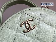 CHANEL | Small Vanity With Chain Light Green Grained Calfskin AP2502 - 12 x 11.5 x 5.5cm - 6