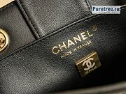 CHANEL | Bucket Bag Black Grained Calfskin - 16 x 15 x 9cm - 3