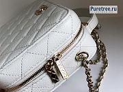 CHANEL | Vanity Case White Grained Calfskin - 18.5 x 12.5 x 6cm - 2