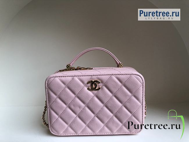 CHANEL | Vanity Case Pink Grained Calfskin - 18.5 x 12.5 x 6cm - 1