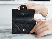 CHANEL | Classic Small Flap Wallet Black Caviar Gold Hardware - 11.5 x 7.5 x 3cm - 6