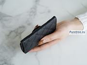CHANEL | Classic Small Flap Wallet Black Caviar Silver Hardware - 11.5 x 7.5 x 3cm - 6