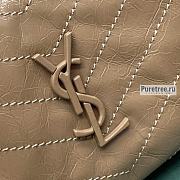 YSL | Niki Shopping Bag Beige Crinkled Vintage Leather - 33 x 27 x 11cm - 2