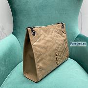 YSL | Niki Shopping Bag Beige Crinkled Vintage Leather - 33 x 27 x 11cm - 4