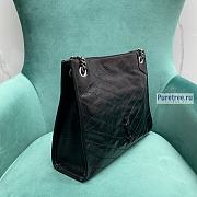 YSL | Niki Shopping Bag Black Crinkled Vintage Leather - 33 x 27 x 11cm - 2