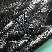 YSL | Niki Shopping Bag Black Crinkled Vintage Leather - 33 x 27 x 11cm - 3