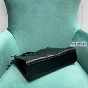 YSL | Niki Shopping Bag Black Crinkled Vintage Leather - 33 x 27 x 11cm - 6