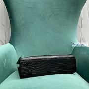 YSL | Niki Shopping Bag Black Crocodile Crinkled Vintage Leather 33x27x11 cm - 5
