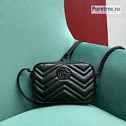 GUCCI | Marmont Small Shoulder Bag All Black 447632 - 18 x 6 x 12cm - 1