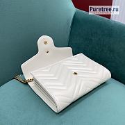 GUCCI | Marmont Matelassé Mini Bag White Leather - 20 x 14.5 x 3.5cm - 5