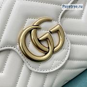 GUCCI | Marmont Matelassé Mini Bag White Leather - 20 x 14.5 x 3.5cm - 4