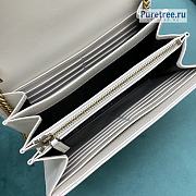 GUCCI | Marmont Matelassé Mini Bag White Leather - 20 x 14.5 x 3.5cm - 3