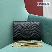GUCCI | Marmont Matelassé Mini Bag Black Leather - 20 x 14.5 x 3.5cm - 6