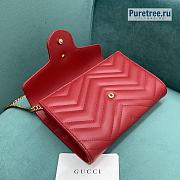 GUCCI | Marmont Matelassé Mini Bag Red Leather - 20 x 14.5 x 3.5cm - 3