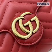 GUCCI | Marmont Matelassé Mini Bag Red Leather - 20 x 14.5 x 3.5cm - 4