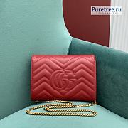 GUCCI | Marmont Matelassé Mini Bag Red Leather - 20 x 14.5 x 3.5cm - 5