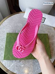 GUCCI | Chevron Thong Sandal Pink - 3
