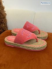 CHANEL | Wicker Sandals In Pink - 1