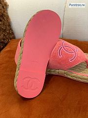 CHANEL | Wicker Sandals In Pink - 5