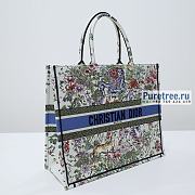 DIOR | Large Book Tote Latte D-Constellation Embroidery - 42cm - 2