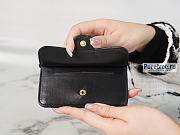 CHANEL | Zip Flap Card Holder In Black Calfskin - 13 x 7.5 x 1cm - 5