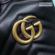 GUCCI | GG Marmont Mini Bucket Bag Black Leather ‎575163 - 19 x 17 x 10.5cm - 5