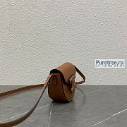 CELINE | Mini Besace Cuir Triomphe In Brown Smooth Calfskin - 11 x 10 x 5cm - 4