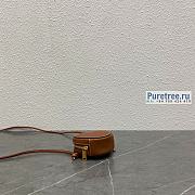 CELINE | Crossbody Micro Heart In Brown Smooth Calfskin - 8 x 6.5 x 3cm - 3